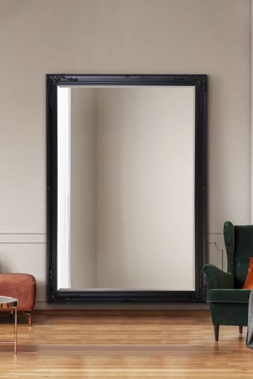 Buxton Black Extra Large Leaner Mirror 200 x 140 CM
