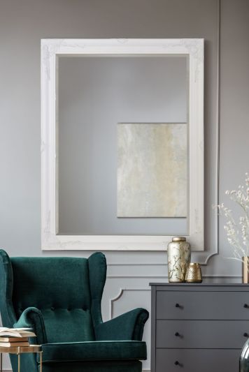 Buxton White Large Leaner Mirror 140 x 109 CM