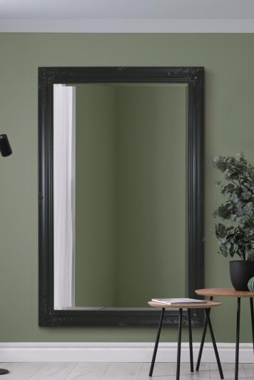 Buxton Black Leaner Mirror 170 x 109 CM