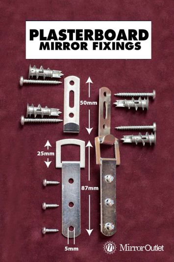 Plasterboard Wall Heavy Duty Mirror Fixings