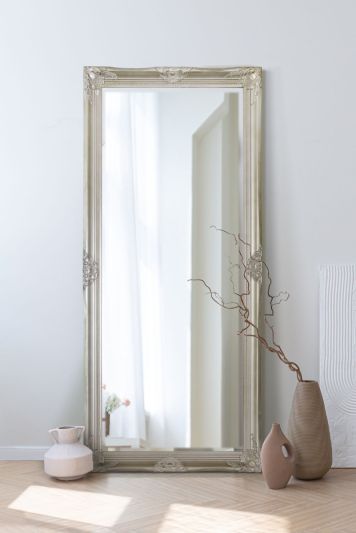 Kingsbury Silver Detailed Dress Mirror 165 x 76 CM