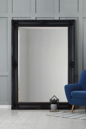 Walton Black Extra Large Leaner Mirror 213 x 152 CM